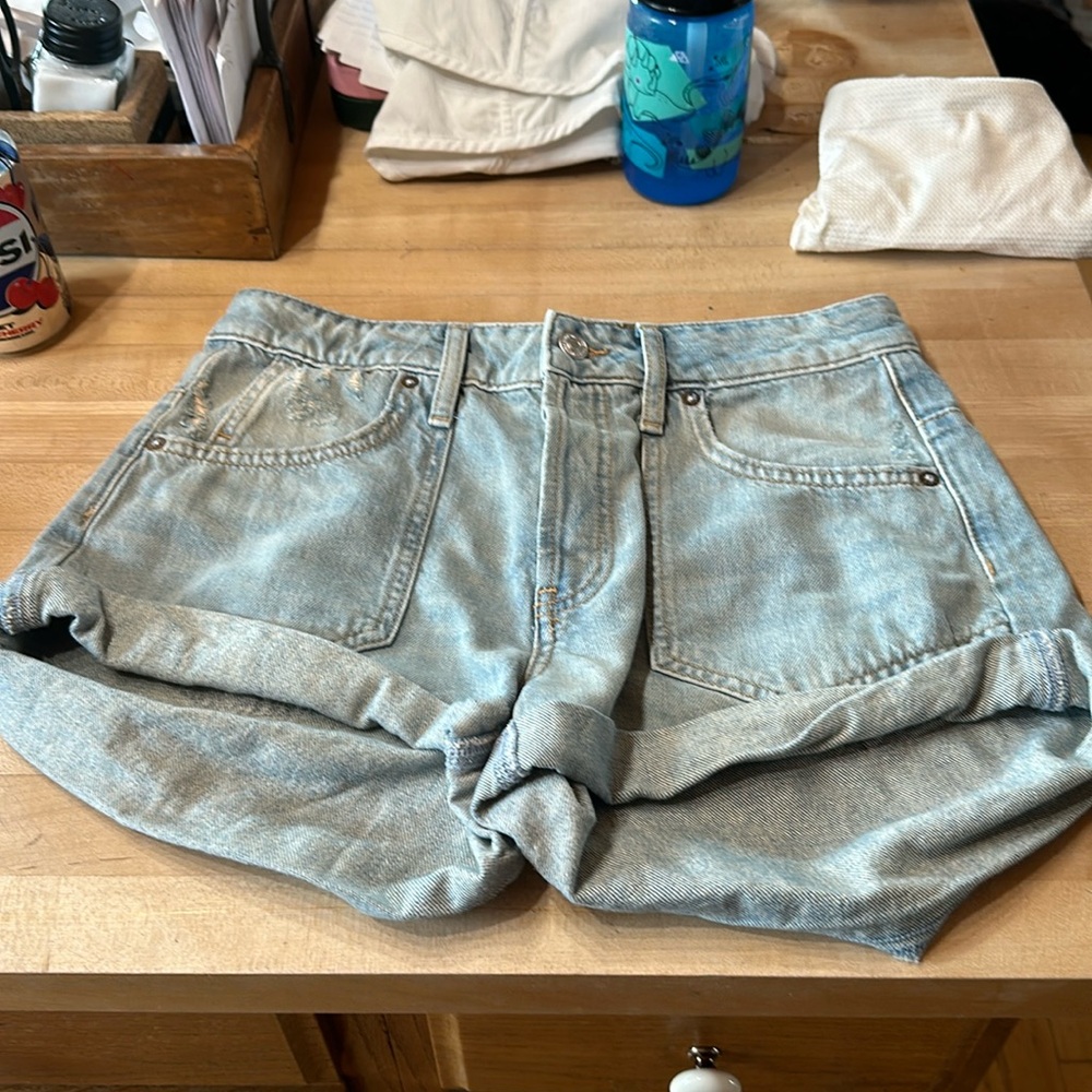 We The Free denim Beginners luck slouch shorts